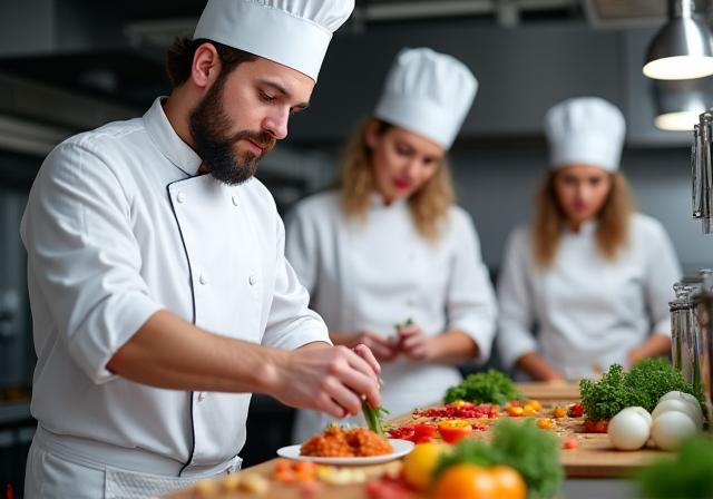 シェフが料理を教えるワークショップ